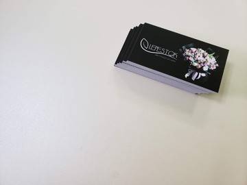 визитка для цветочного магазина